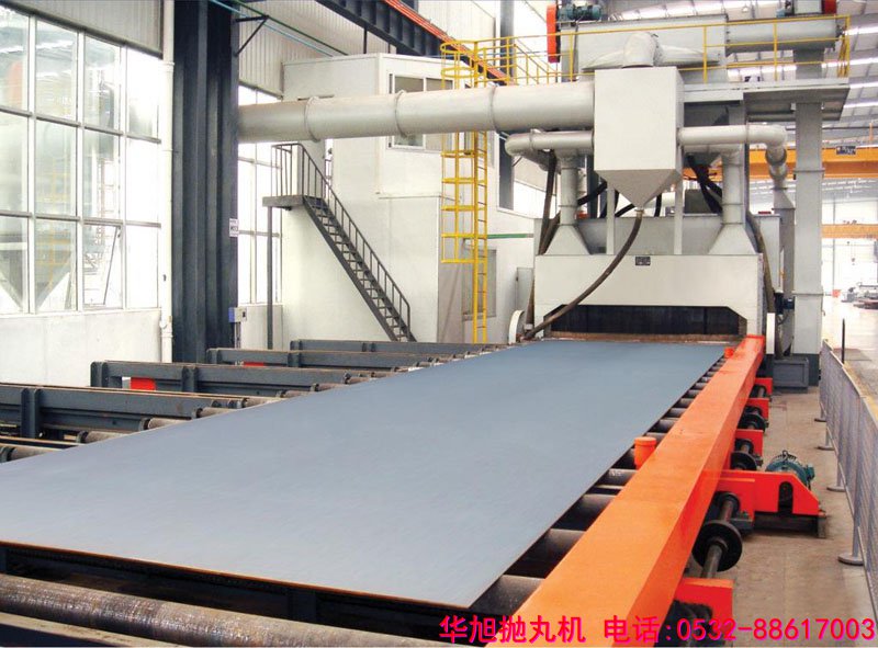 河北客戶訂購的鋼板預(yù)處理線