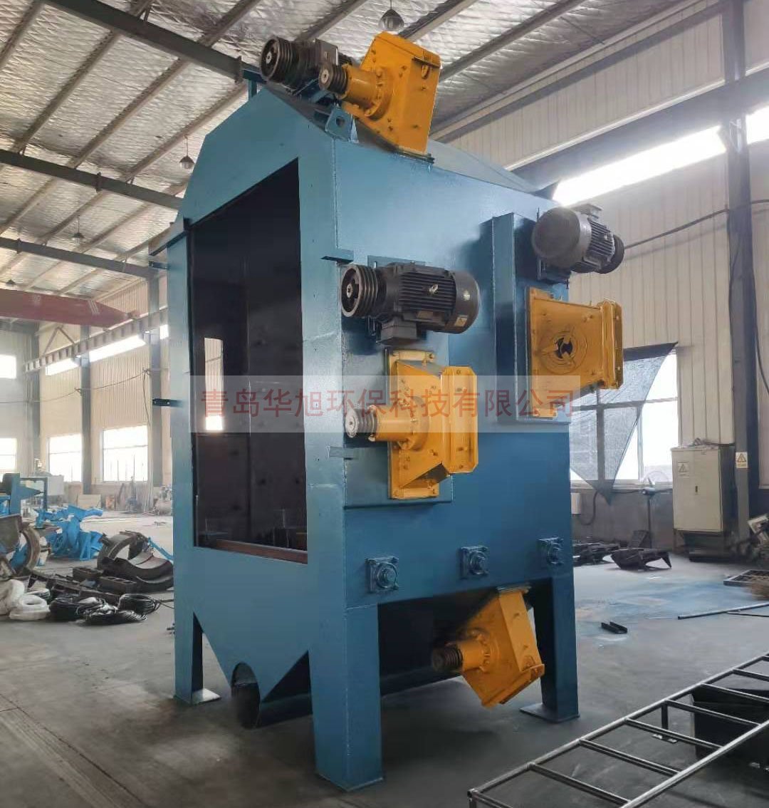 威海榮成客戶訂購的Q6912通過式拋丸機主室