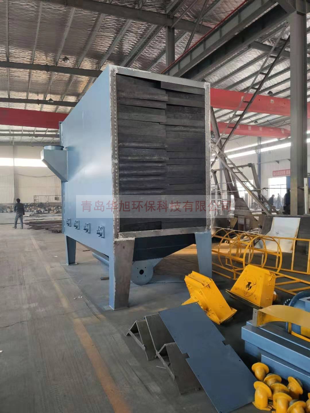 威海榮成客戶訂購的Q6912通過式拋丸機副室