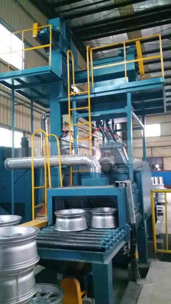 汽車輪轂輪圈拋丸清理效果