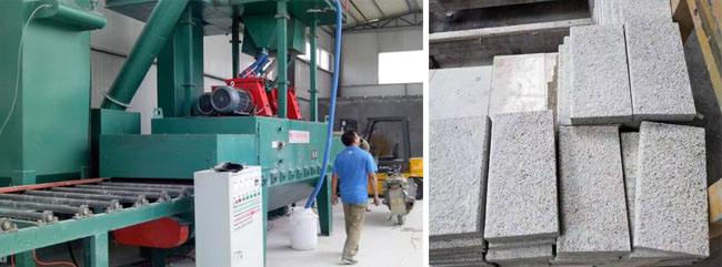 經(jīng)過拋丸后的石材效果對比